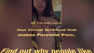 Babe fumbles recording video and shares details of why and how and last before boob job - Lelu Love