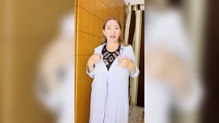 Huge tits teasing by MariaOld
