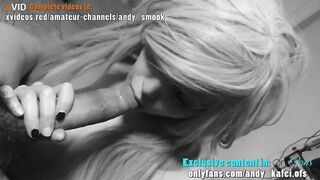 Training with my lover to give professional blowjobs
