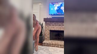 Frustrated and Horny Slut Wife Can’t Get Husband’s Attention from Ballgame