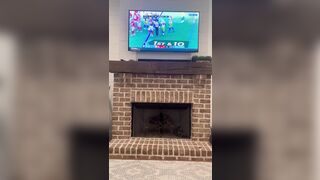 Frustrated and Horny Slut Wife Can’t Get Husband’s Attention from Ballgame