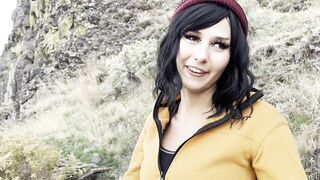 Girl Farts and Shows Her Asshole on Hiking Date (Ripped Pants, Voyour, Farting)