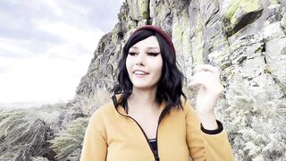 Girl Farts and Shows Her Asshole on Hiking Date (Ripped Pants, Voyour, Farting)