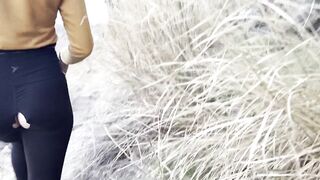 Girl Farts and Shows Her Asshole on Hiking Date (Ripped Pants, Voyour, Farting)