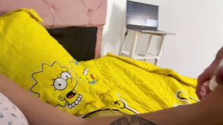My nerdy friend asked me to masturbate him with his hero shirt