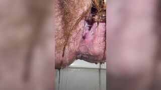 (Close-Up) Such A Big Morning Pee That I Stopped And Started Eight Times
