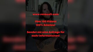 Horny foot fetish video. Lick my feet, do it myself and then piss! Hot tattooed milf