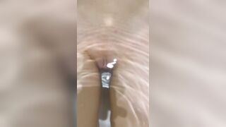 Underwater pussy before fuck. Part 1.