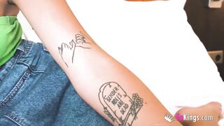 Astounding ANAL THREESOME with redhead and brunette girlfriends