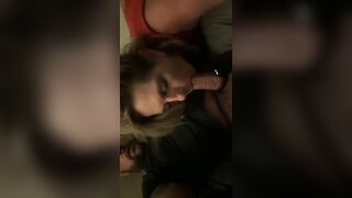 Getting down on his big beautiful cock