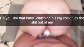 Cheating Wife gets the best Christmas Present, A SEVEN INCH COCK with a Hair Pulling Creampie