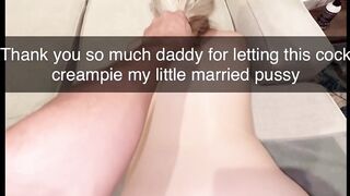 Cheating Wife gets the best Christmas Present, A SEVEN INCH COCK with a Hair Pulling Creampie