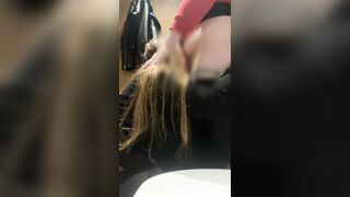 TWO CHUBBY GIRLS MASTURBATING IN PUBLIC TOILET