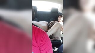 Latin lesbian whores giving each other love in public Uber