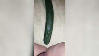 When I can't get big cock and use a Cucumber