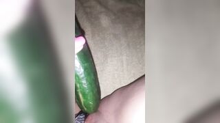 When I can't get big cock and use a Cucumber