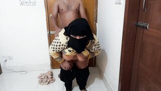 Egyptian Hot neighbor Girl cleans the house and fucks her big ass when her husband is not at home