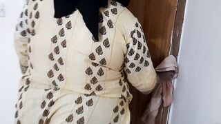 Egyptian Hot neighbor Girl cleans the house and fucks her big ass when her husband is not at home