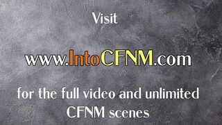 3some CFNM ladies jerk cock in classy HJ till cumshot