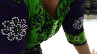 Irani Hot Huge ass Aunty gets stuck under bed while cleaning room then a Guy comes & fucks her