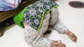 Irani Hot Huge ass Aunty gets stuck under bed while cleaning room then a Guy comes & fucks her
