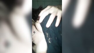I Masturbate in the Bathroom - Slut Touches herself in the Bathroom