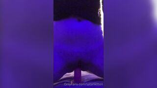 Onlyfans Emo / Goth / E-girl - Masturbates with Dildo (mini Orgasm) Pt.1