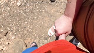 Cheating Blowjob Outside Outdoors