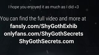BDSM Goth girl sub submits to multiple orgasms from so many toys!