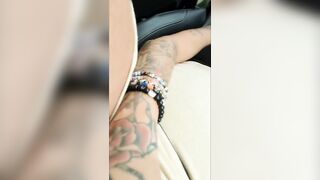 Wife and Husband get horny in the car and they end up fucking in the woods