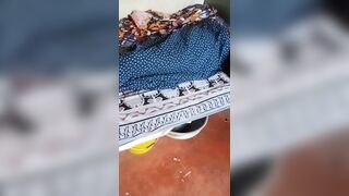 Indian Housewife Bedroom Finger Eating Performance