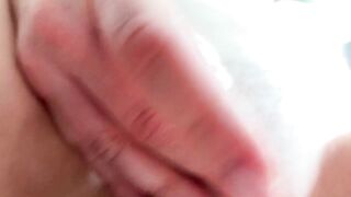 My Dick Felt Her Pulsating Orgasm and Shot Cum Inside Her Pussy. Close-up.