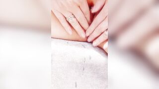 Enjoying fingering and spreading my pussy