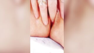 Enjoying fingering and spreading my pussy