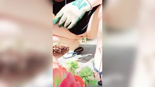Caring for my plants without my pants