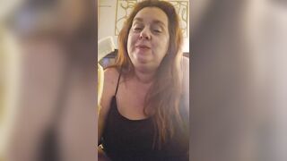 Hot all natural MILF eats a ripe banana per request
