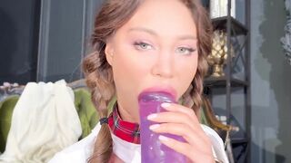 Innocent Monika Fox Imagining Herself as Lola, Dreams of Fucking Herself with Big Toys All Holes