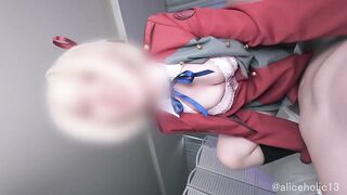 Lycoris recoil Nishikigi Chisato cosplay: femdom fleshlight milking and nonstop creampies