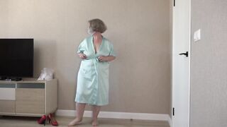 Busty Housewife Dresses up in Sexy Nurse Uniform. Chubby MILF with Big Butt Is Ready for Role-playing Party.