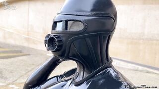 Miss Fetilicious Bts Outdoor Shoot in Heavy Rubber