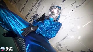 Latex Lagoon: the Double-suit Secret with Full Face Snorkel Mask