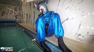 Latex Lagoon: the Double-suit Secret with Full Face Snorkel Mask