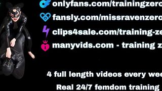 Training Zero Bitchsuit Pegging! Anal Bondage Huge Strapon BDSM Domination Buttplug Real Homemade Amateur Wife MILF Stepmom FLR