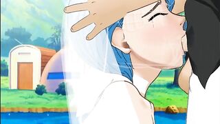 Bulma Sloppy Facefuck in Wedding Dress