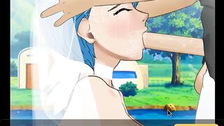 Bulma Sloppy Facefuck in Wedding Dress