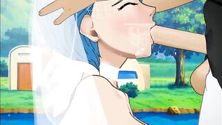 Bulma Sloppy Facefuck in Wedding Dress