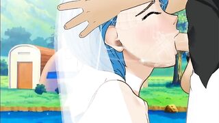 Bulma Sloppy Facefuck in Wedding Dress