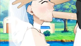 Bulma Sloppy Facefuck in Wedding Dress