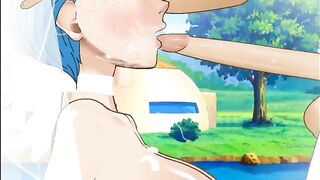 Bulma Sloppy Facefuck in Wedding Dress
