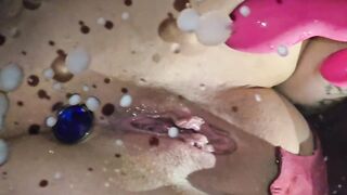 Squirting on my mirror over and over again